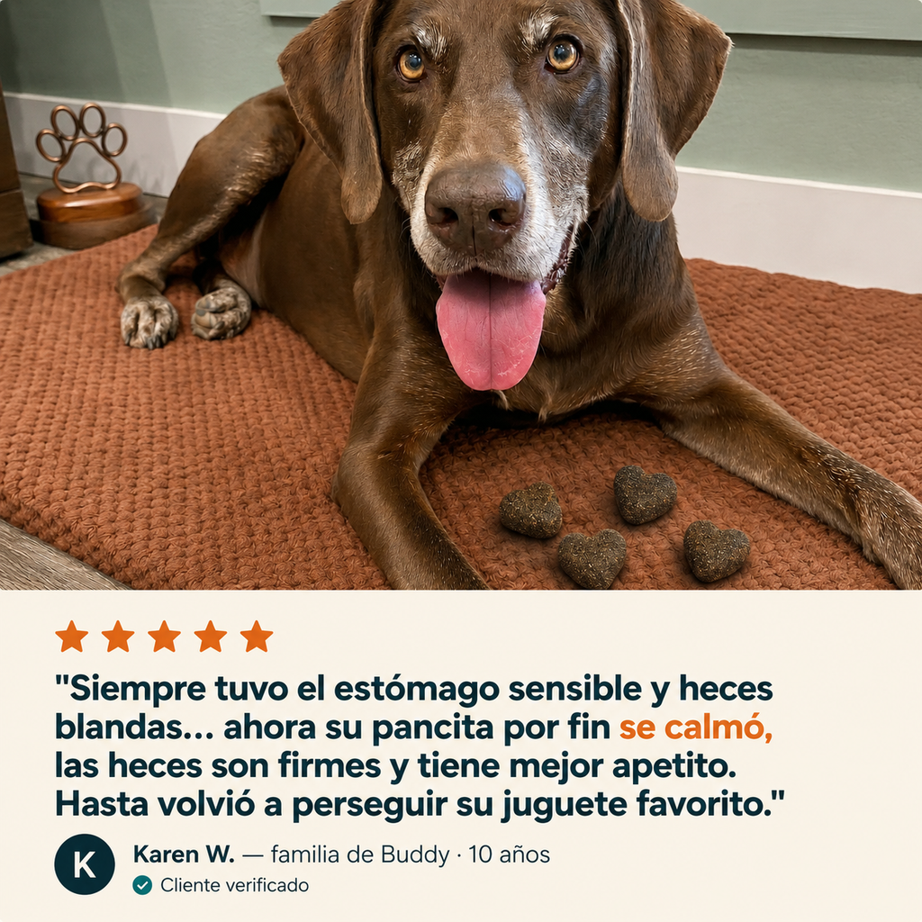 Hecho para la pancita sensible de tu perro mayor