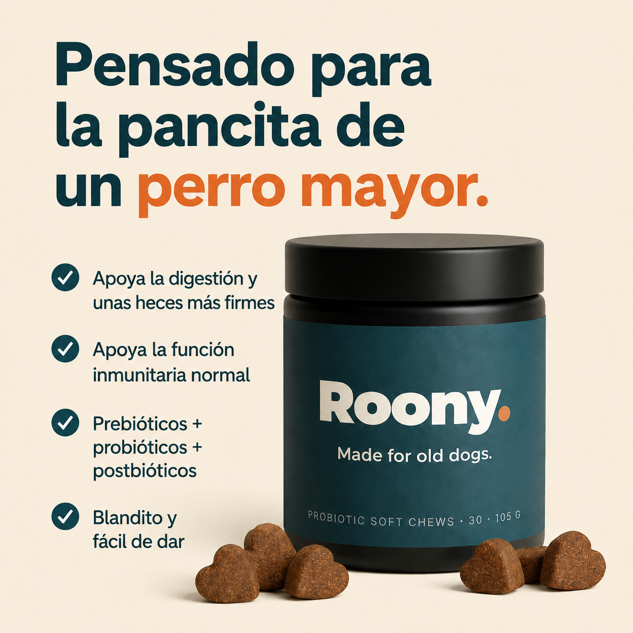 Hecho para la pancita sensible de tu perro mayor